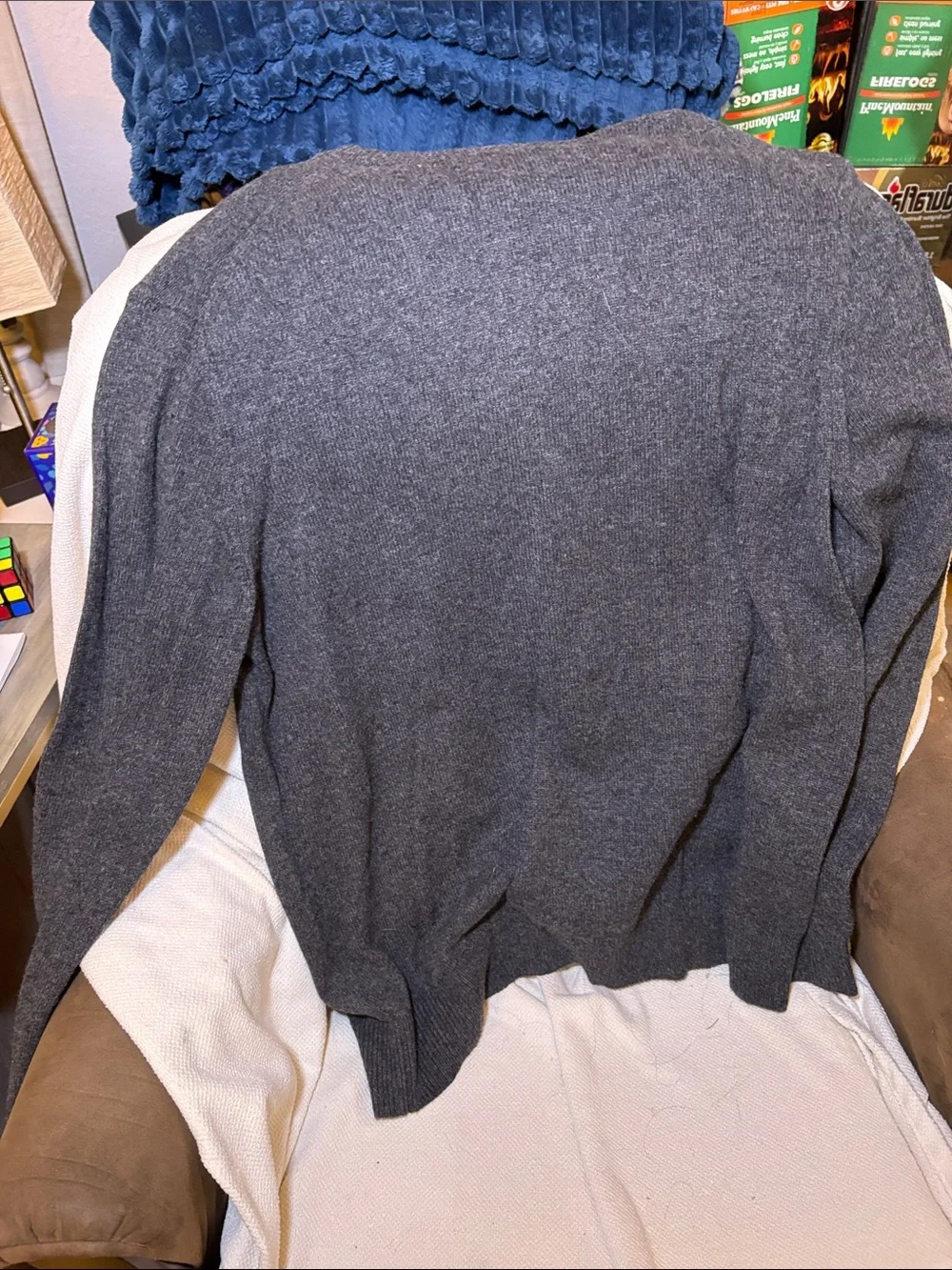 Banana Republic Men's Crewneck Sweater - Charcoal Gray